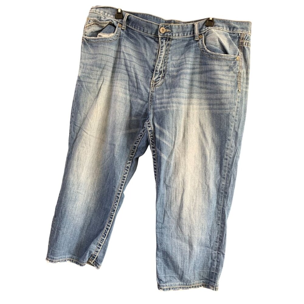 BKE Seth Mens Size 46 R Straight Leg Jeans Blue Denim ABC17000